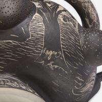 David Regan (American, b. 1964) "Adam & Eve" Sgraffito Decorated Tureen, USA, 1992
