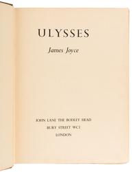 JOYCE, James (1882-1941). Ulysses. London: John Lane The Bodley Head, 1936.