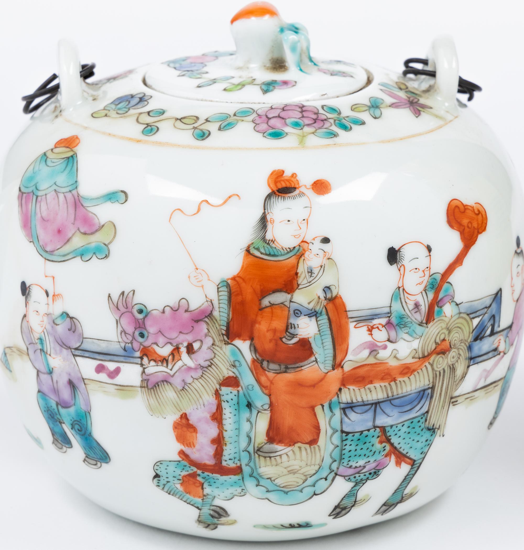 Two Chinese Porcelain Teapots