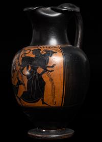 An Attic Black-Figured Trefoil Oinochoe