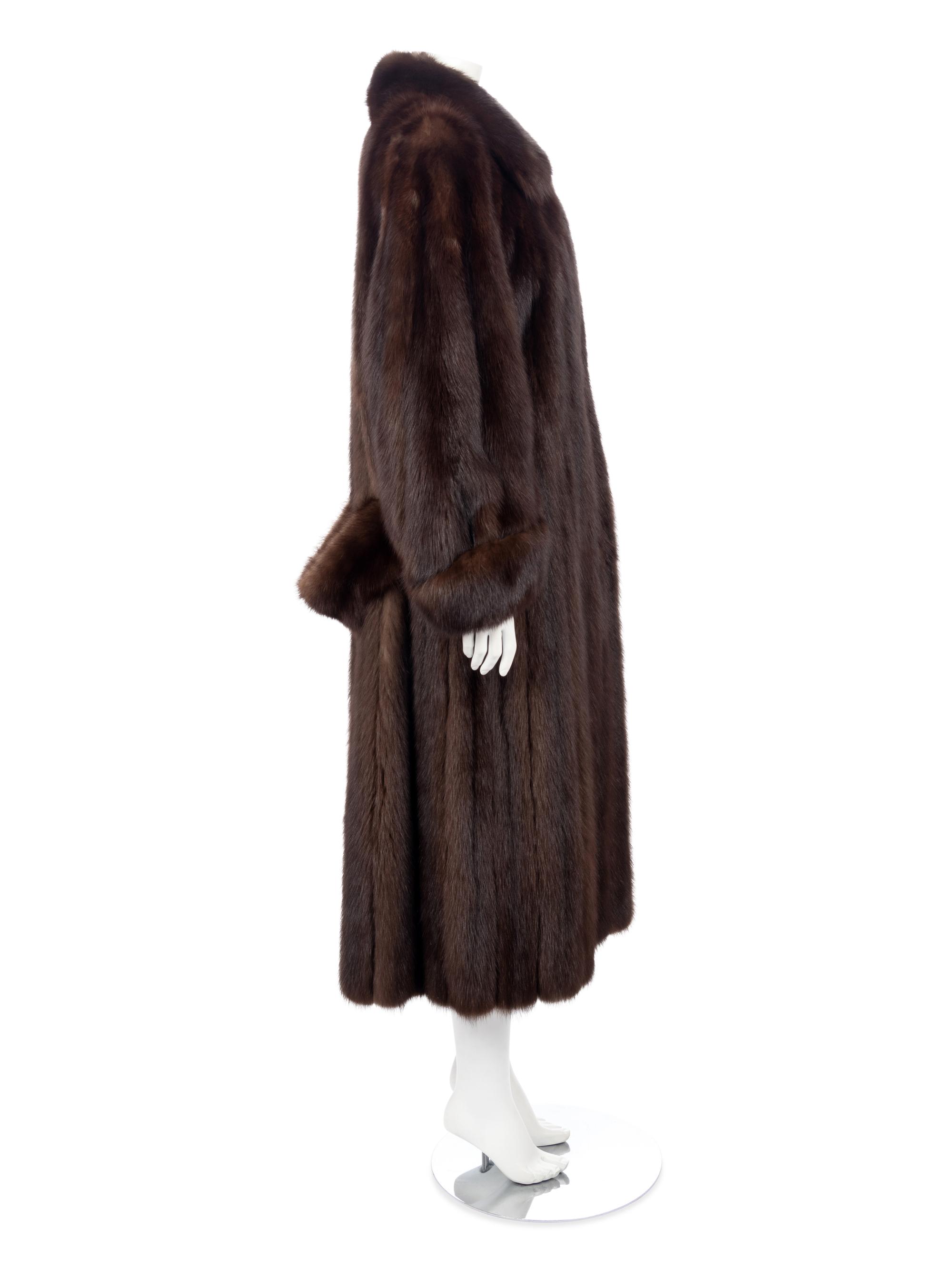 Revillon Dark Brown Sable Fur Coat