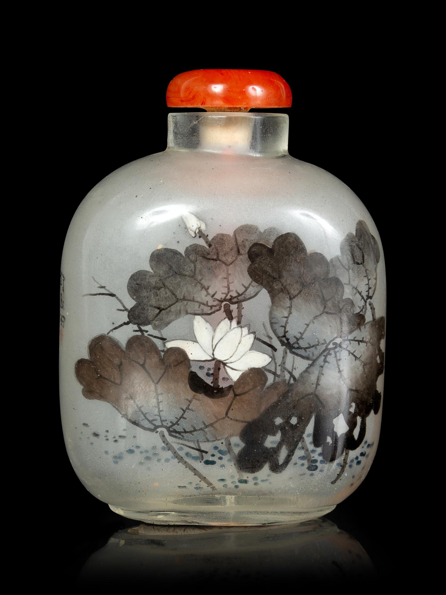 Two Chinese Inside Painted Glass Snuff Bottle