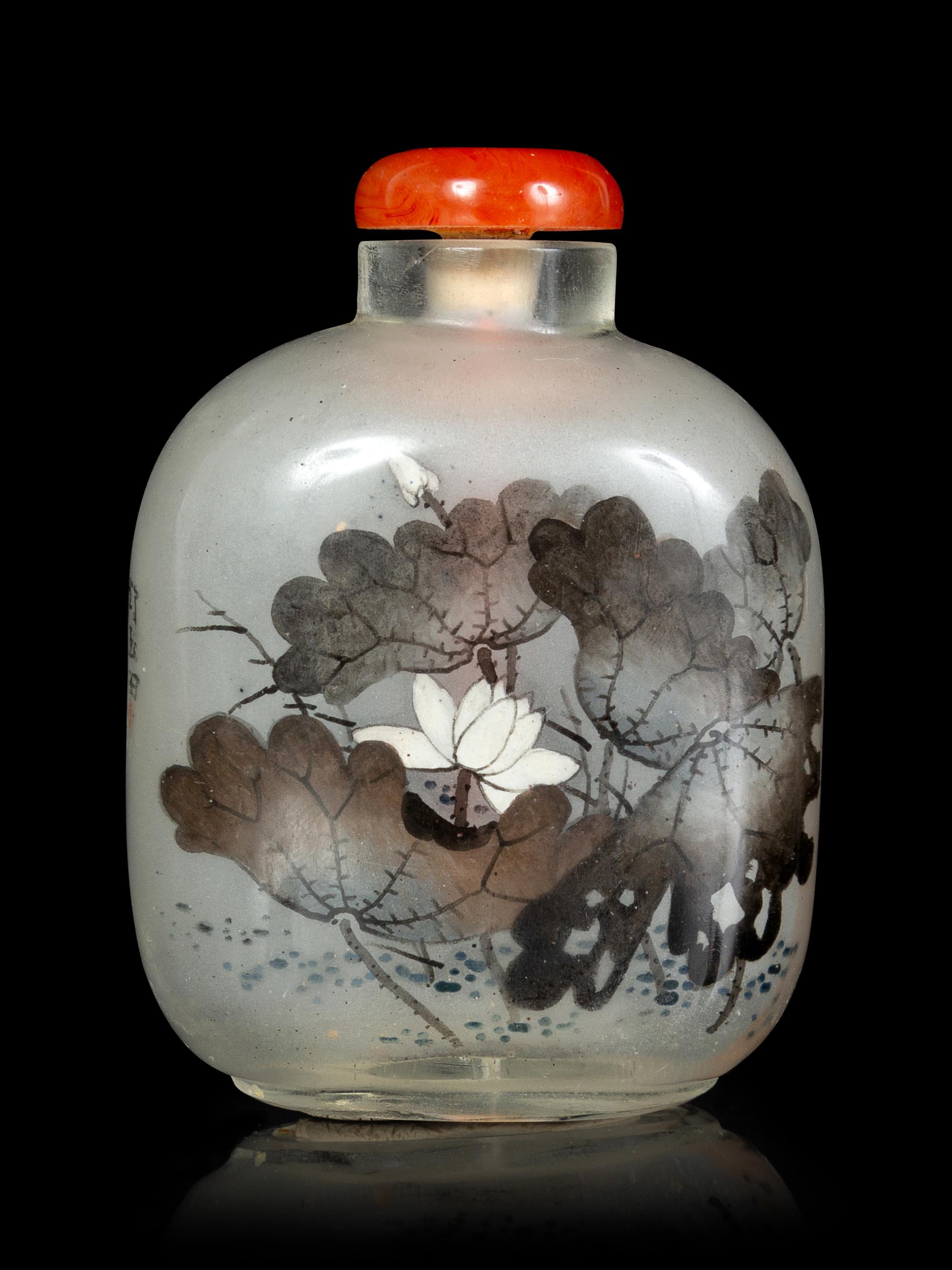 Two Chinese Inside Painted Glass Snuff Bottle