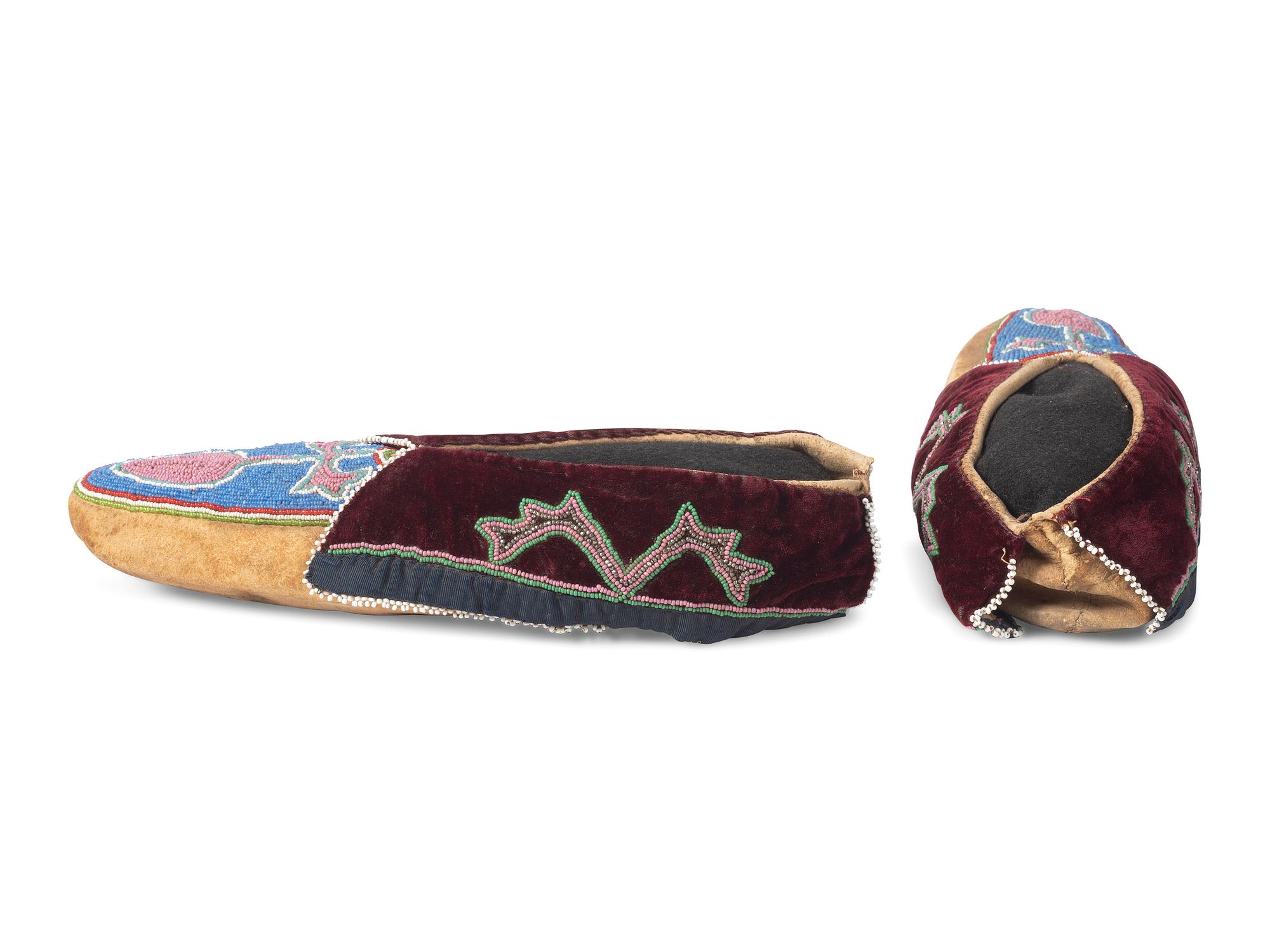 Prairie Beaded Hide Moccasins
