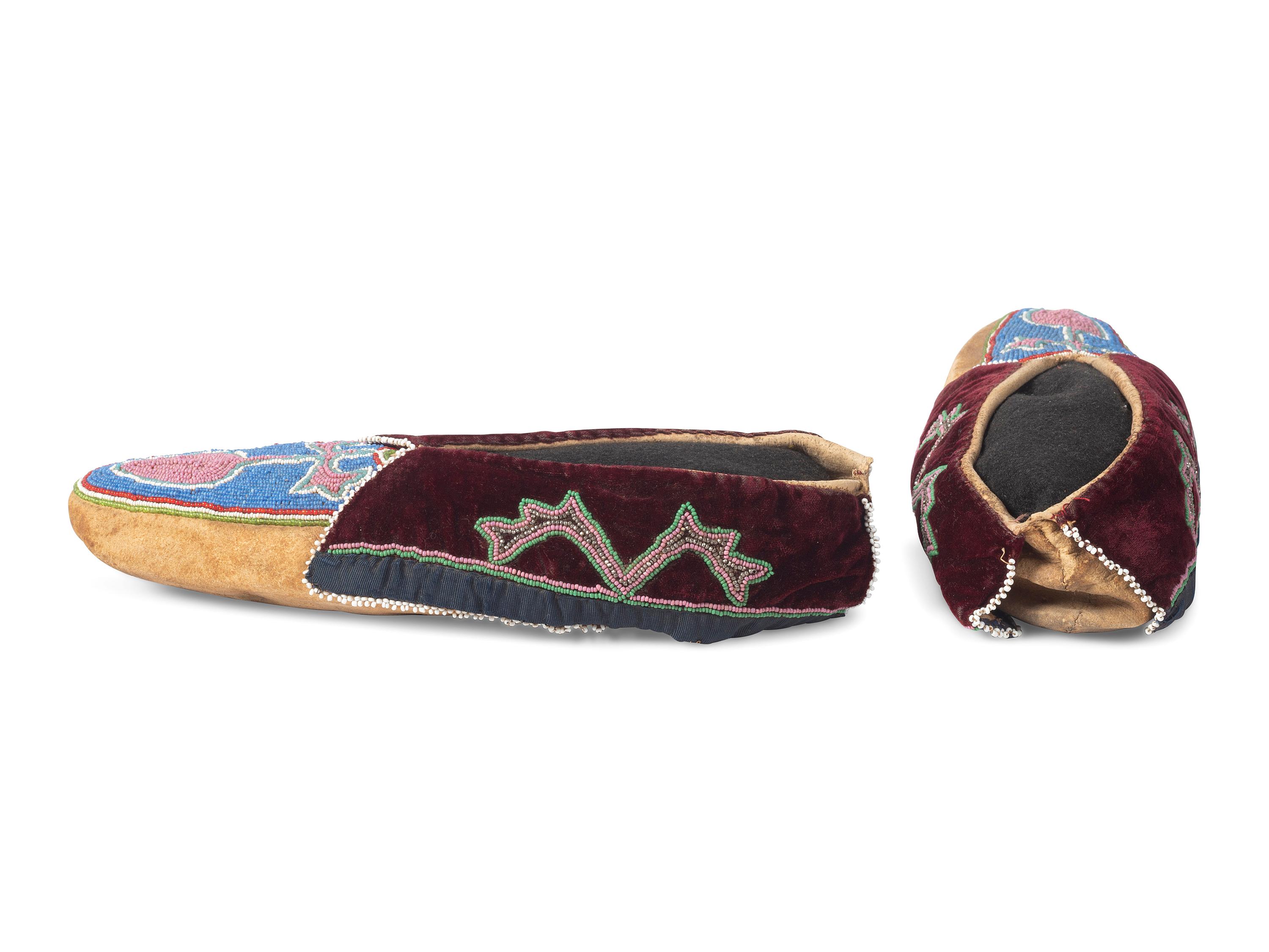 Prairie Beaded Hide Moccasins