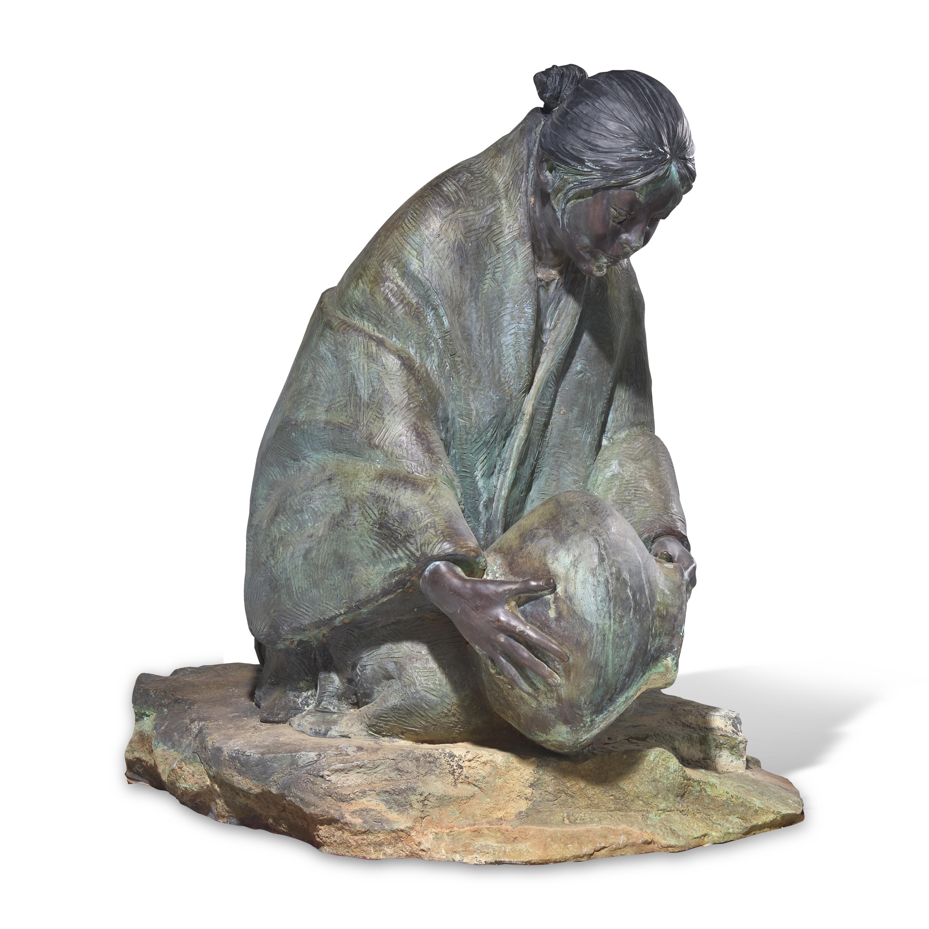 Glenna Goodacre (American, 1939-2020) — Waterbearers (Kneeling)