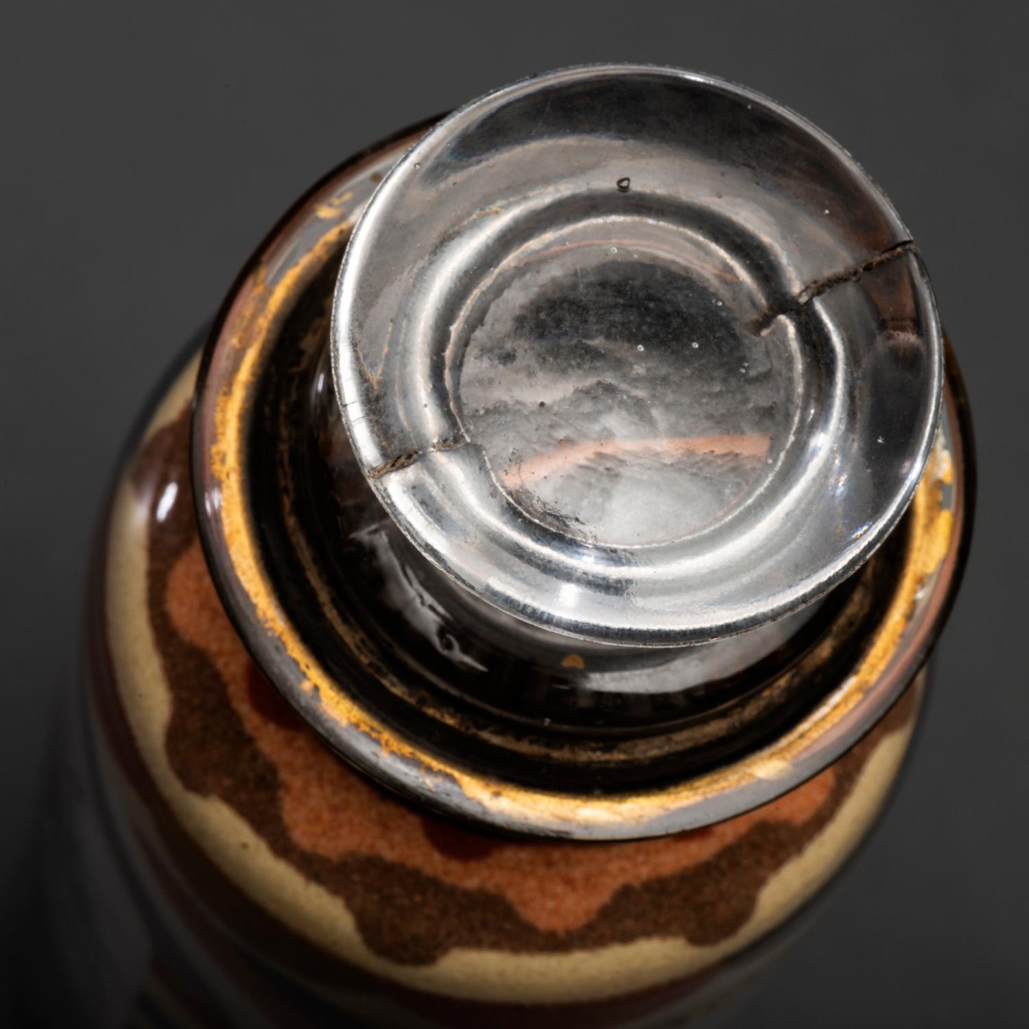 A Rare and Important Andrew Clemens (American, 1857-1894) Portrait Sand Bottle