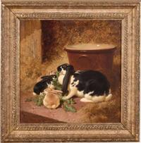 John Frederick Herring the Elder (British, 1795–1865) - A Family of Rabbits