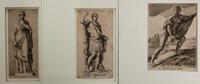 Cornelis van Dalen I, (Dutch, 1592-1665), a group of 9 engravings after Francois Perrier depicting Roman gods and emperors.