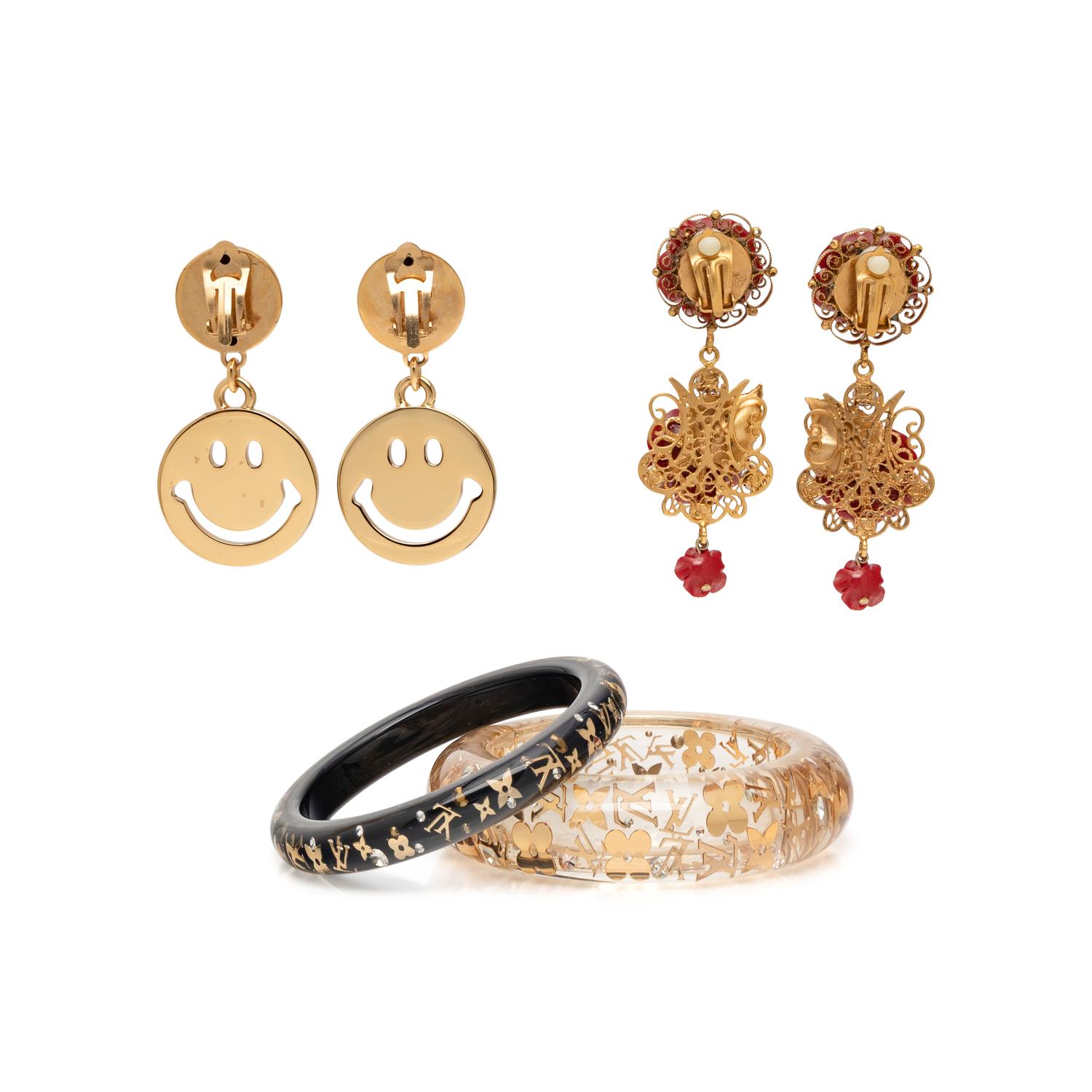 VARIOUS DESIGNER COSTUME JEWELRY INCLUDING LOUIS VUITTON