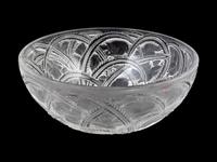 A Lalique Molded and Frosted Glass Pinsons Bowl — 20TH CENTURY