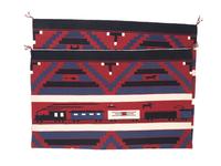 Navajo Revival Pictorial Weaving, with Trains