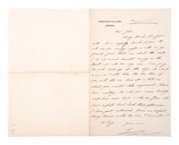 [ROYALTY]. WINDSOR, Edward, Duke of (1894-1972). Autograph letter signed ("Eddie"), as Prince of Wales. Oxford, 14 November 1912.
