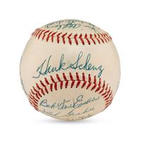 A 1955 Tulsa Oilers Team Signed Autograph Baseball