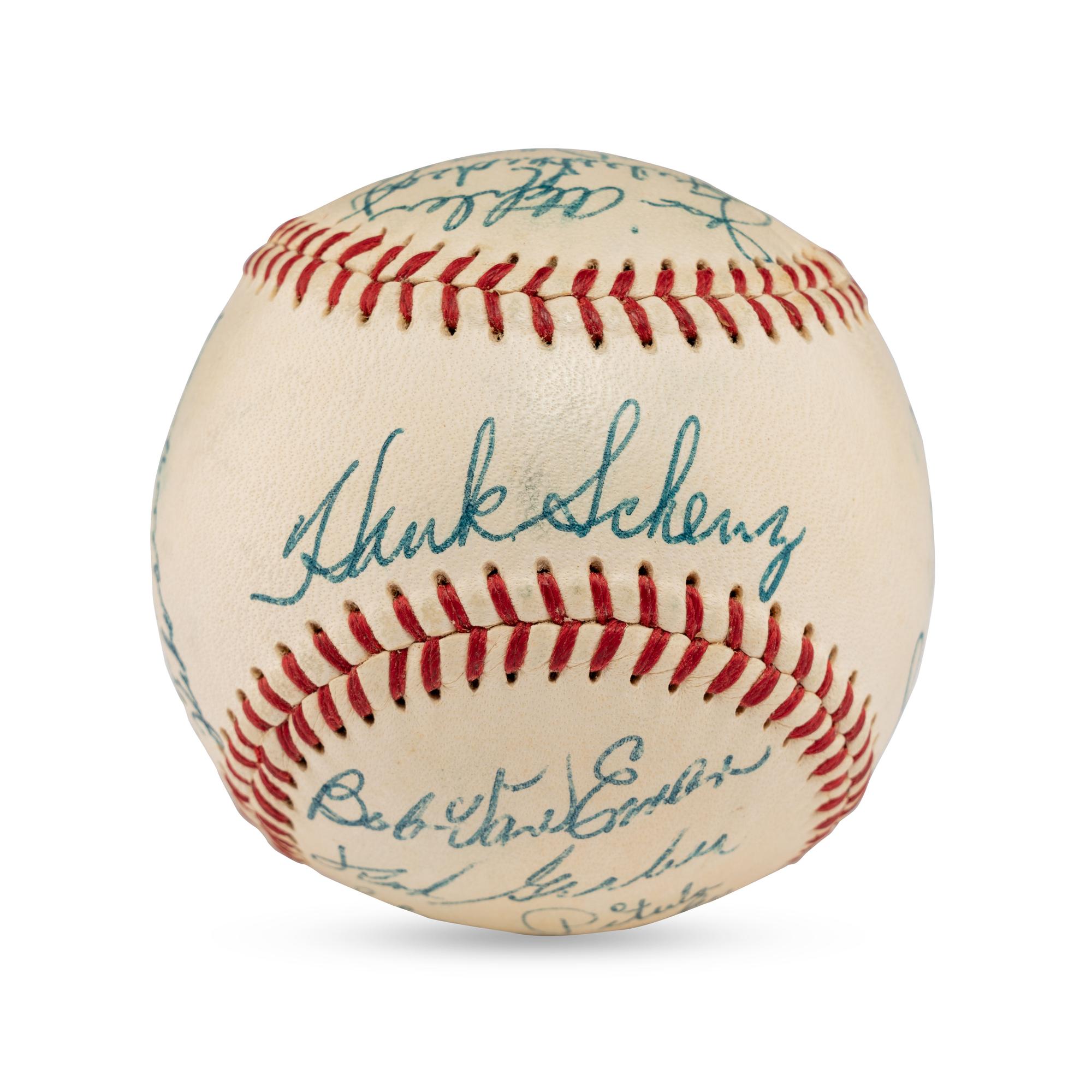 A 1955 Tulsa Oilers Team Signed Autograph Baseball