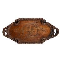 A Venetian Carved Walnut Tray Table