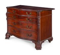 A George III Carved Mahogany Chest of Drawers