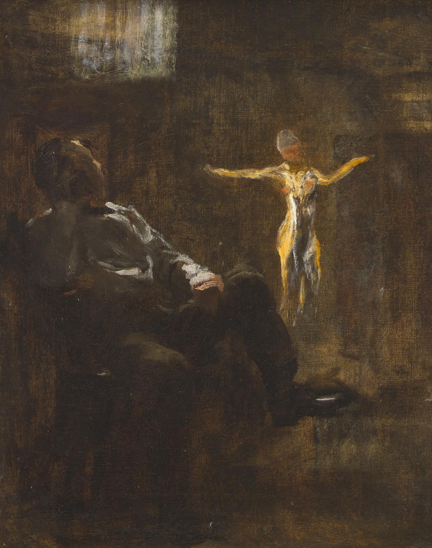 The Artist and His Model, circa 1900-10