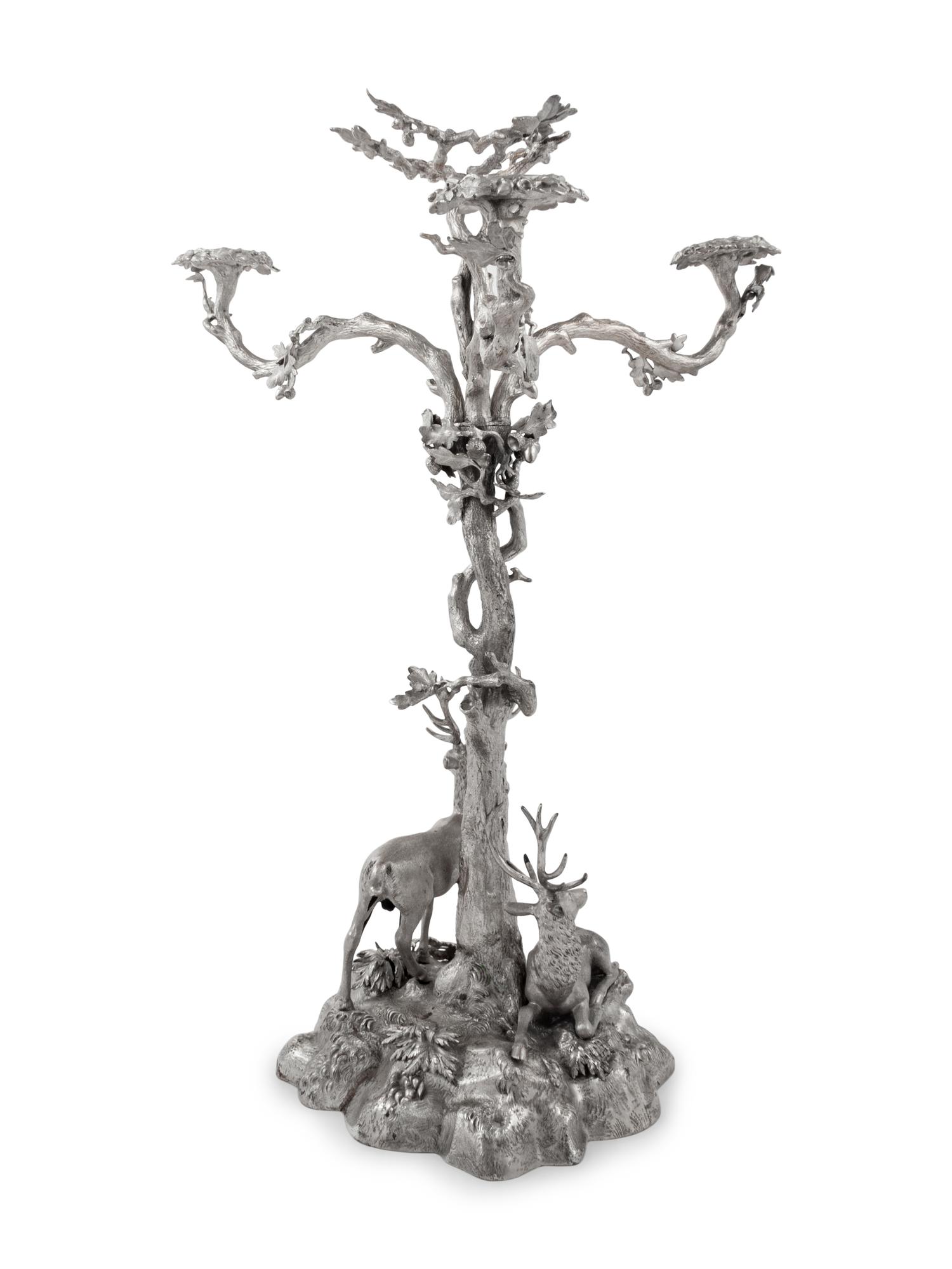 An Elkington & Co. Silver-Plate Centerpiece
