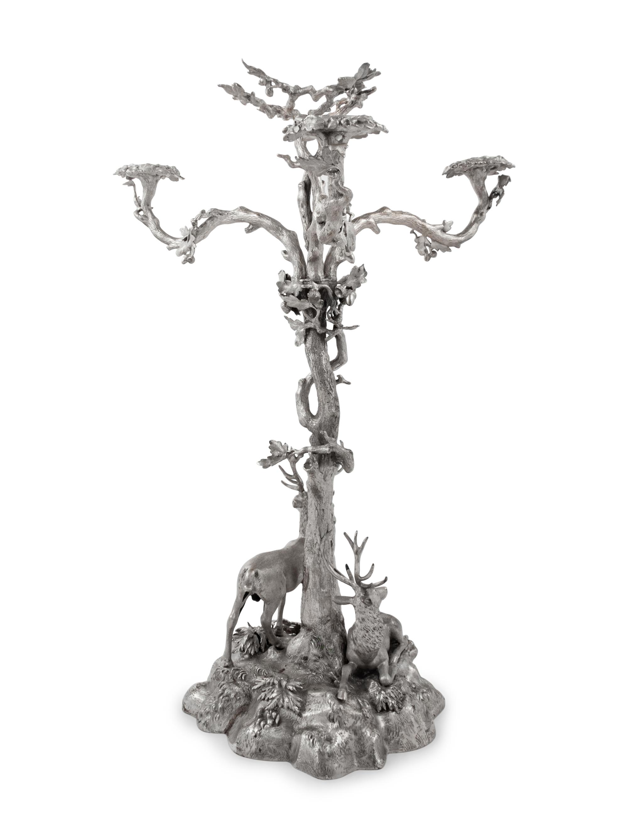 An Elkington & Co. Silver-Plate Centerpiece