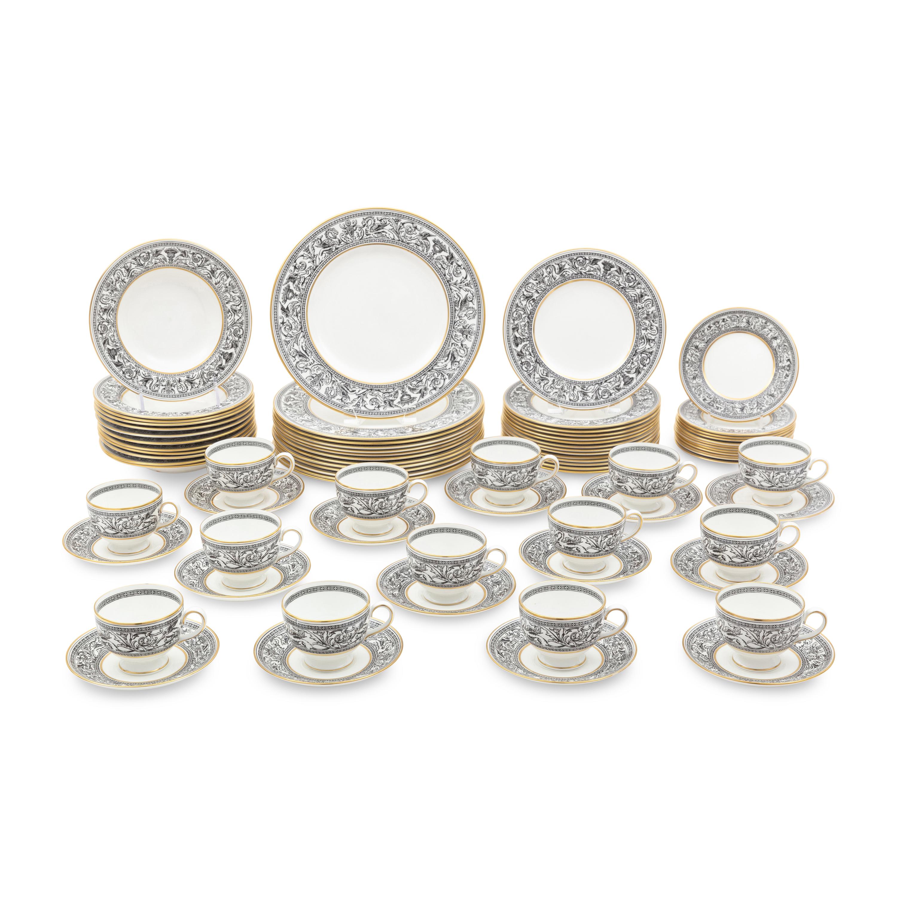 A Wedgwood Florentine Porcelain Dinner Service