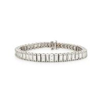 EMERALD CUT DIAMOND LINE BRACELET
