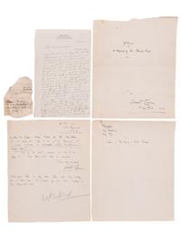 [AUTHORS] -- [PUBLISHERS]. A group of 14 autographs, including Gilbert CANNAN (1884-1955) and Owen DAVIS (1874-1956).
