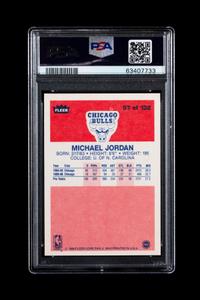 A 1986 Fleer Michael Jordan Rookie Basketball Card No. 57 (PSA Authentic)
