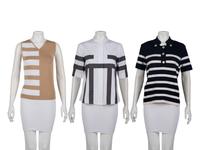 Three Striped Tops: One Chanel, One Akris, One Oscar de la Renta, Cruise 2000-Spring 2007