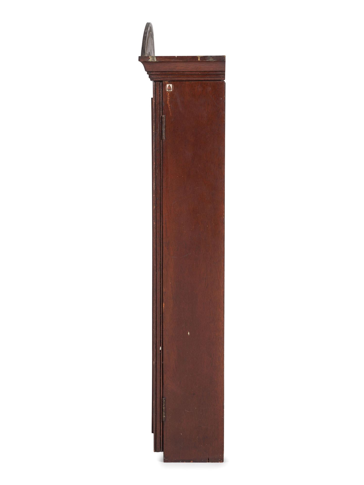 An Oak Barbershop Advertising Display Case