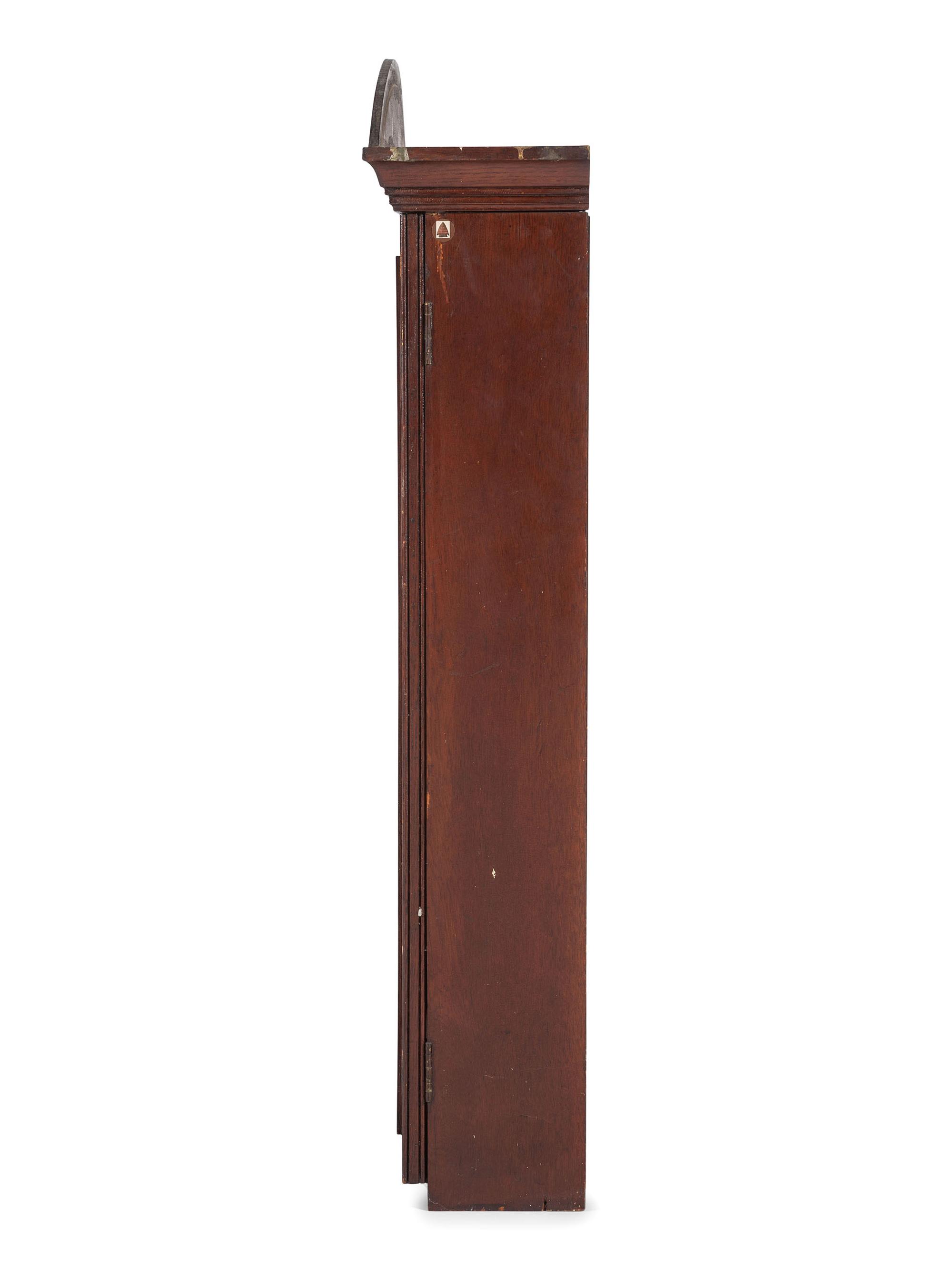 An Oak Barbershop Advertising Display Case