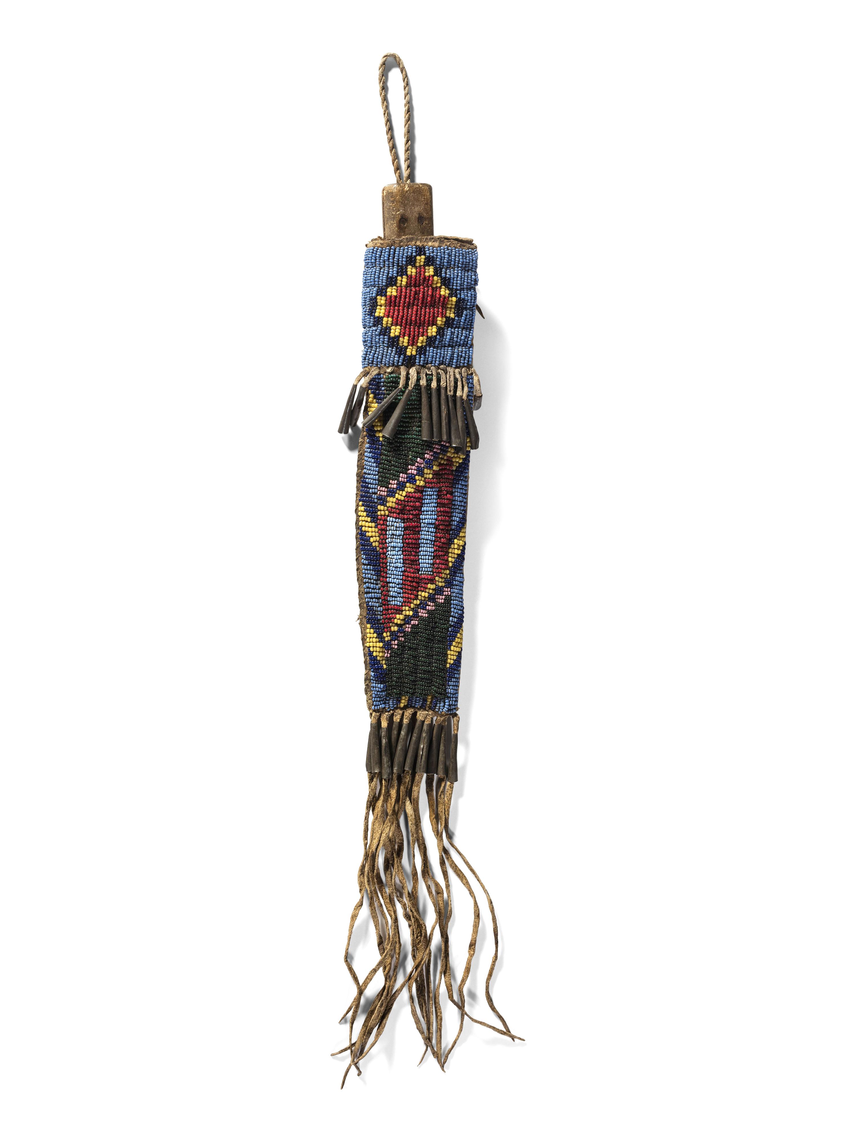 Blackfeet Beaded Knife Case, with Knife