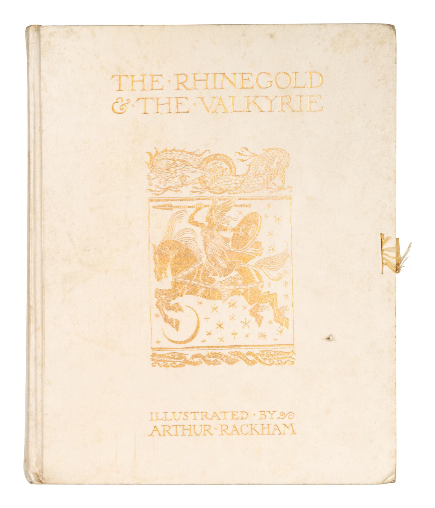 RACKHAM, Arthur (1867-1939), illustrator. -- WAGNER, Richard (1813-1883). [The Ring of the Niblung]. The Rhinegold & the Valkyrie. -- Siegfried & the Twilight of the Gods . London & New York: William Heinemann and Doubleday Page & Co., 1910, 1911.