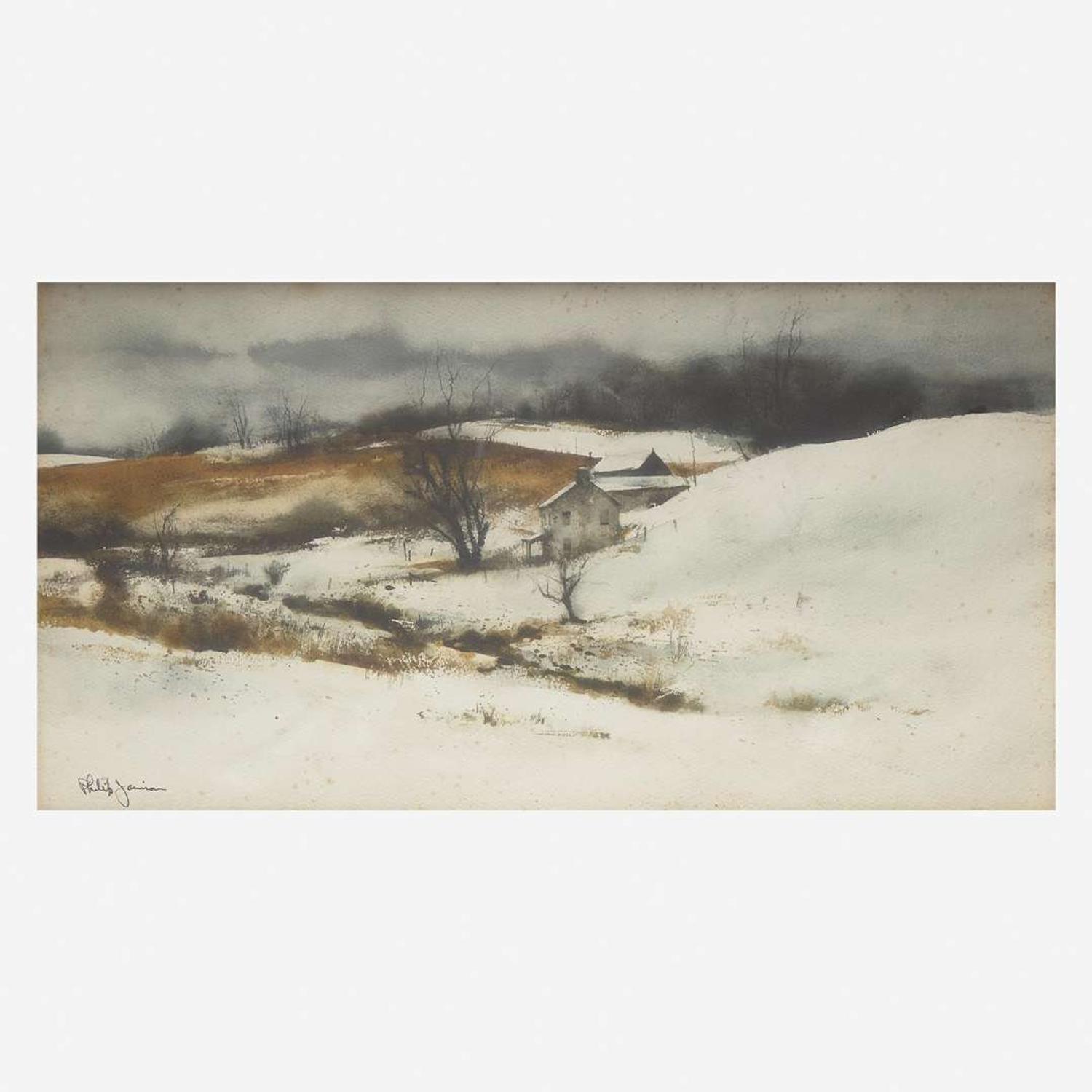 Philip Jamison (American, 1925-2021) House in Winter; together with a companion