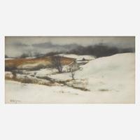 Philip Jamison (American, 1925-2021) House in Winter; together with a companion