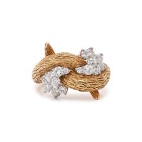 DIAMOND AND YELLOW GOLD RING