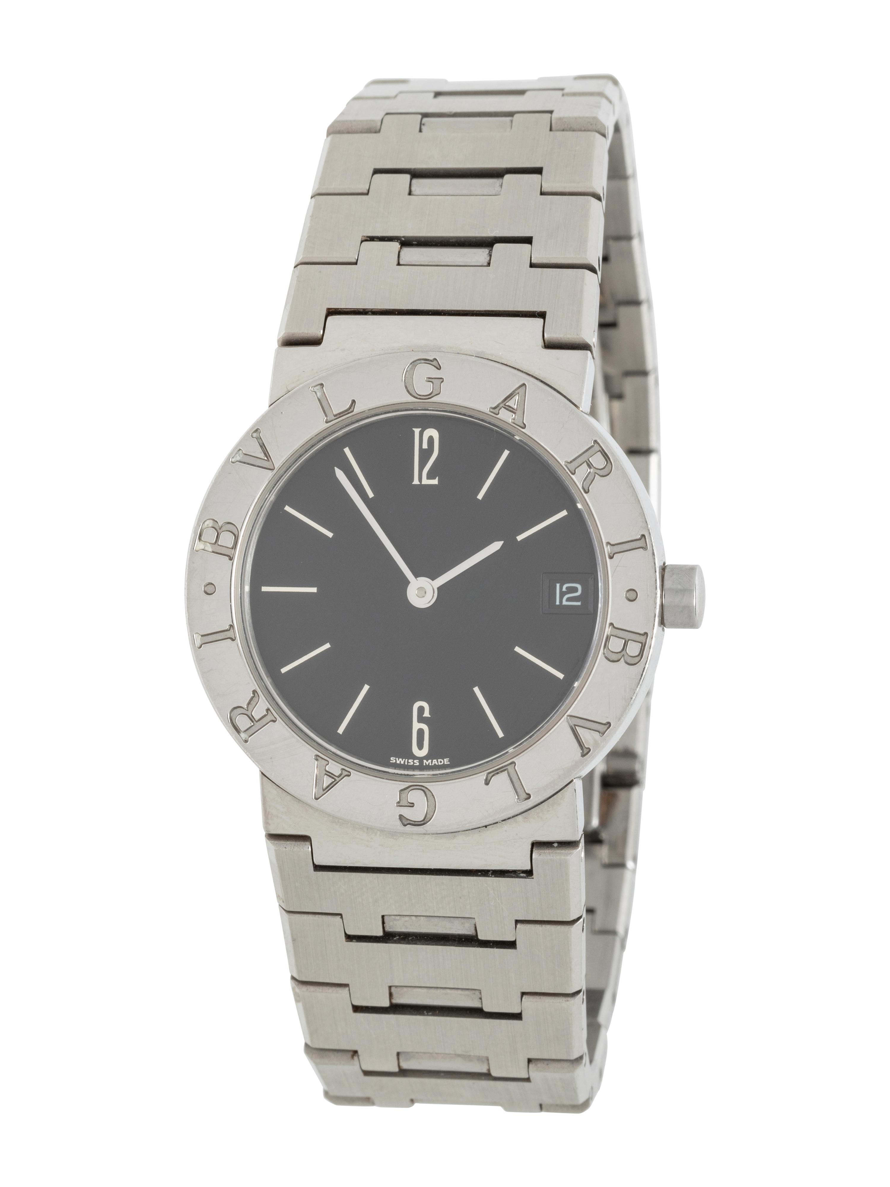 BULGARI, STAINLESS STEEL 'DIAGONO' WATCH