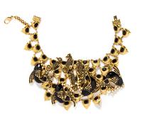 A Gianni Versace Runway Sea Horse and Fish Choker, Length: 12.75"; Drop: 4".