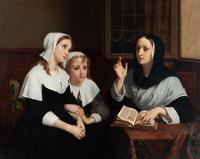 Hugues Merle (French, 1822-1881) — Les Orphelines , 1858