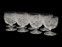 A Hawkes Cut Glass Decanter and Eight Cordials
