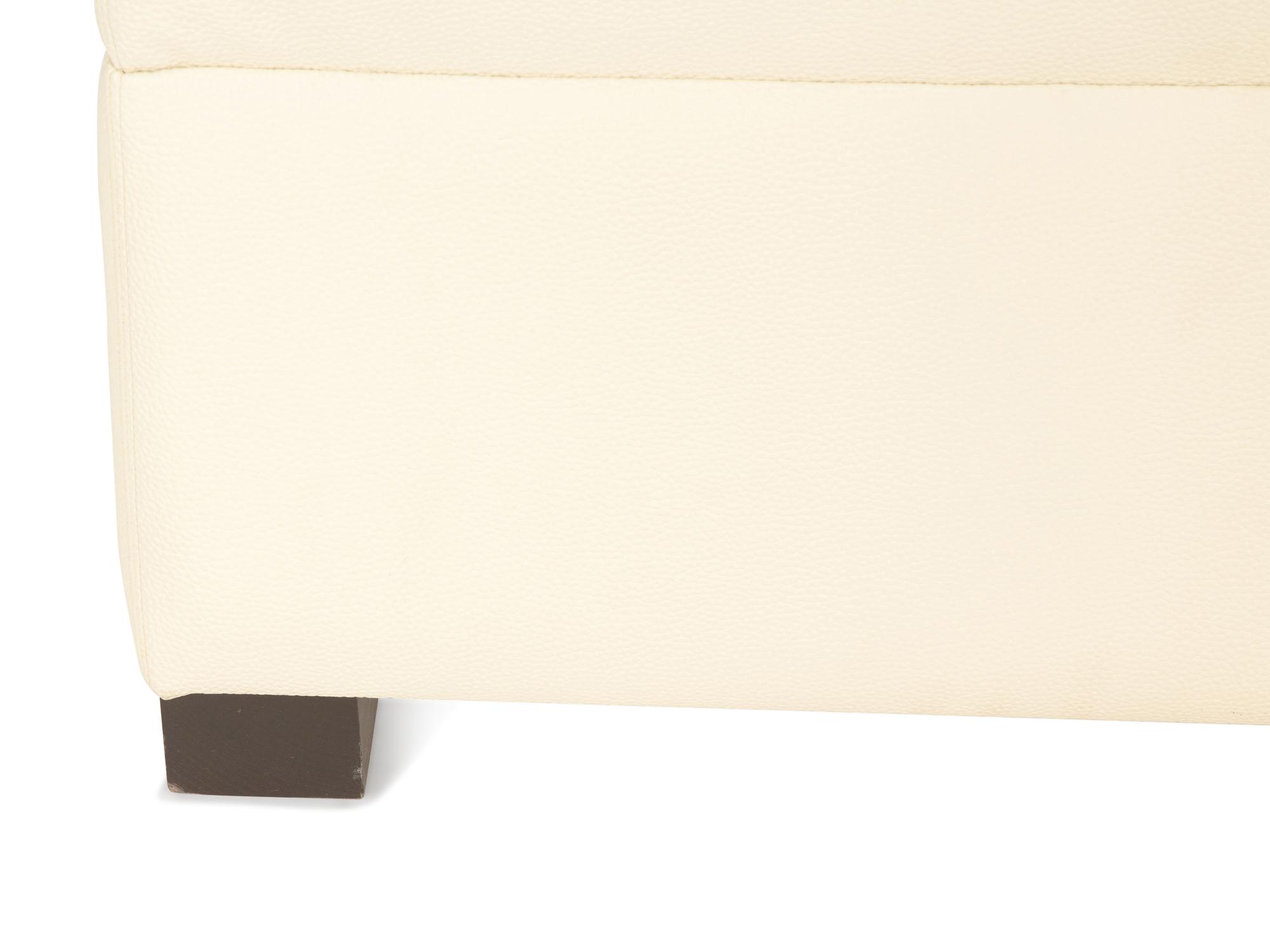A Contemporary Embossed Leather Ottoman