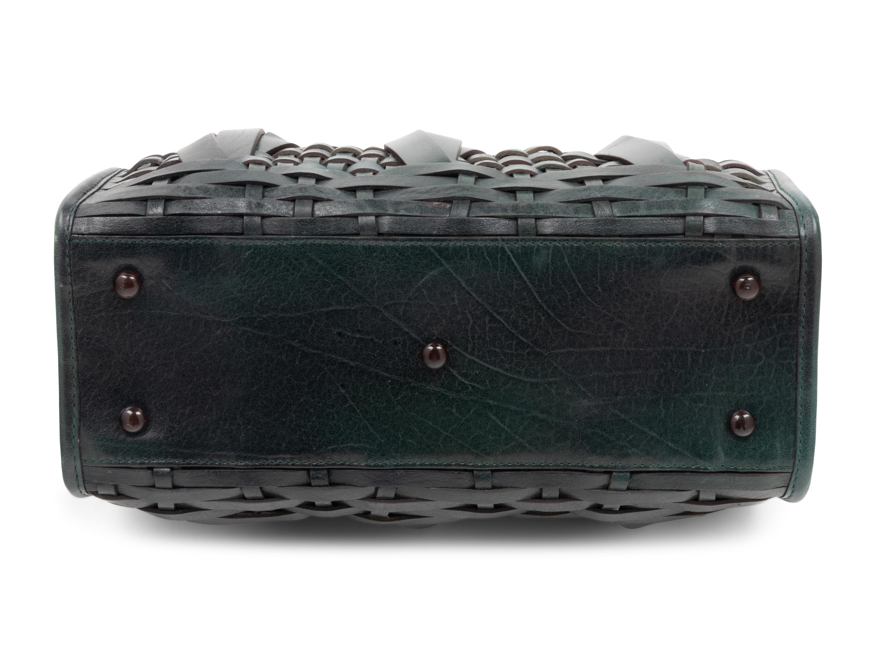Christian Dior Limited Edition Woven Leather Samourai Bag, 2007