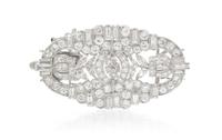 A Platinum and Diamond Converted Clasp, 11.20 dwts.