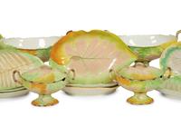 A Wedgwood Pearlware 'Leafage' Dessert Service