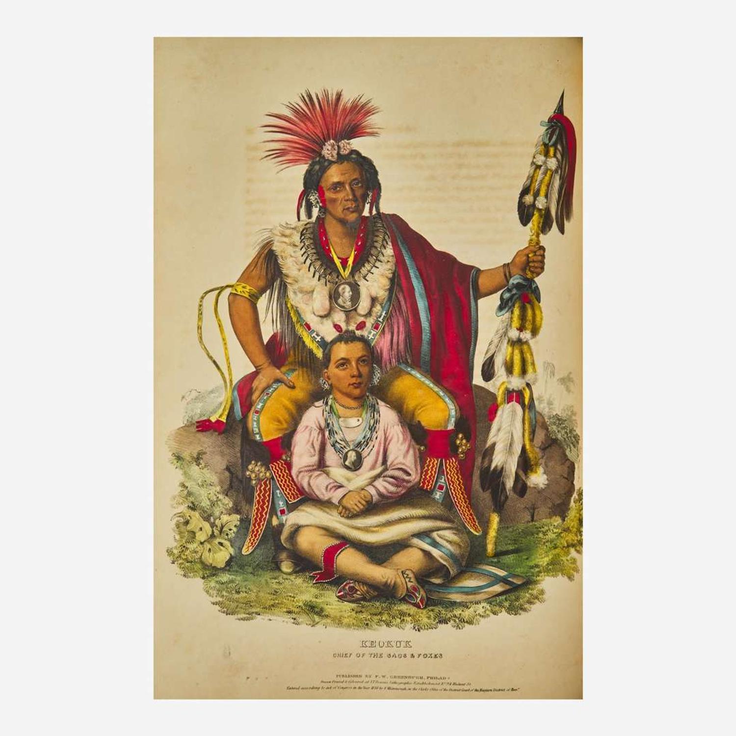 [Native Americana] M'Kenney, Thomas L., and James Hall History of the Indian Tribes of North America, with Biographical Sketches and Anecdotes of the Principal Chiefs...
