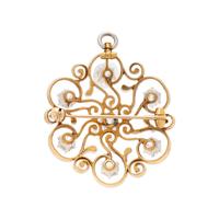 ANTIQUE, DIAMOND PENDANT/BROOCH