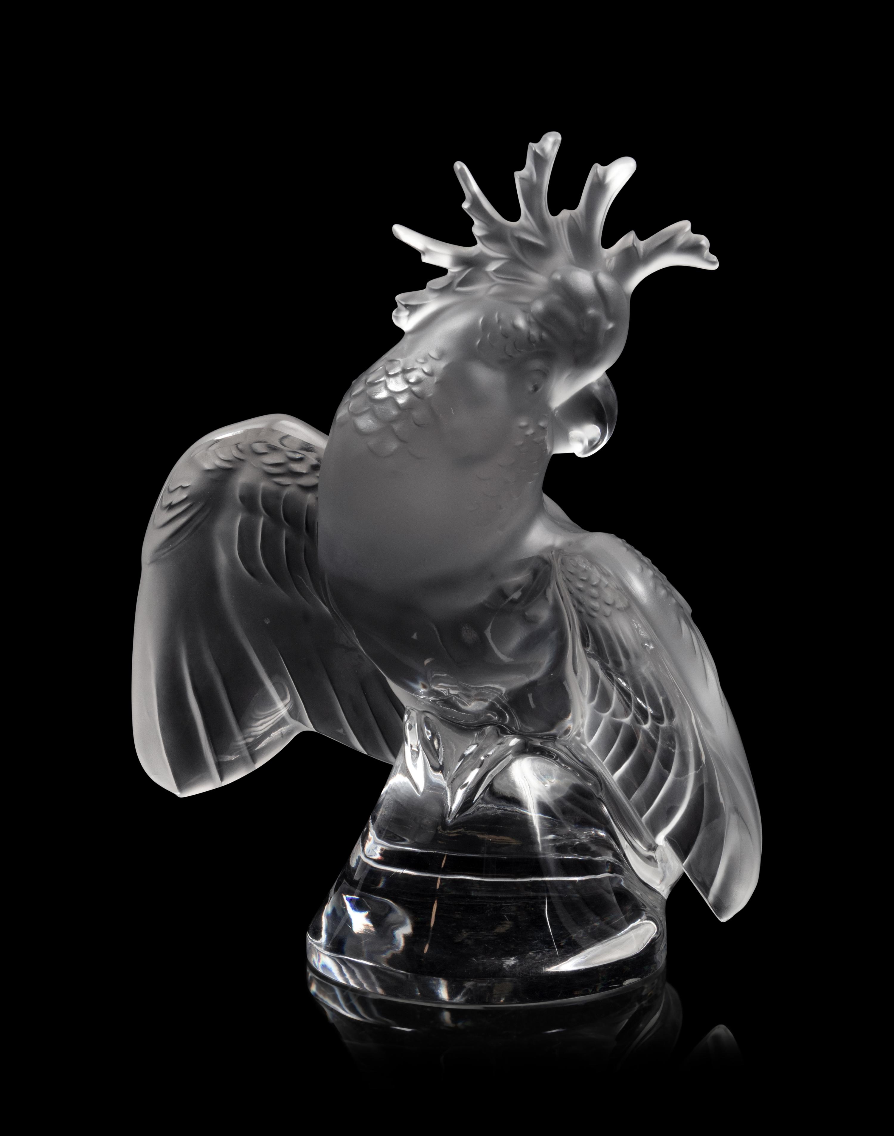 A Lalique Cacatoès Sculpture