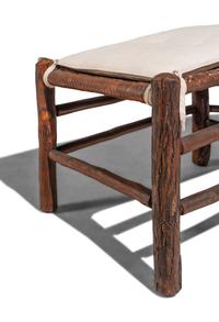 A Group of Three Rustic Wood Chairs