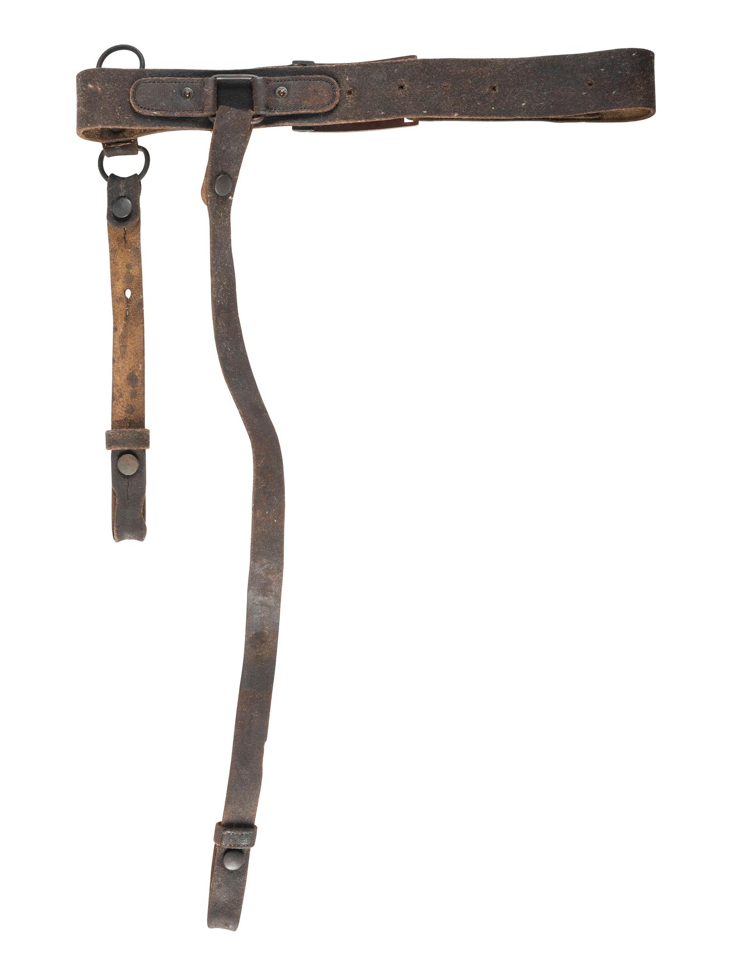 [CIVIL WAR]. Ames light artillery cavalry saber dated 1864, cavalry sword belt, and documents belonging to Private Sidney Cole, Company G, 1st New York Dragoons.