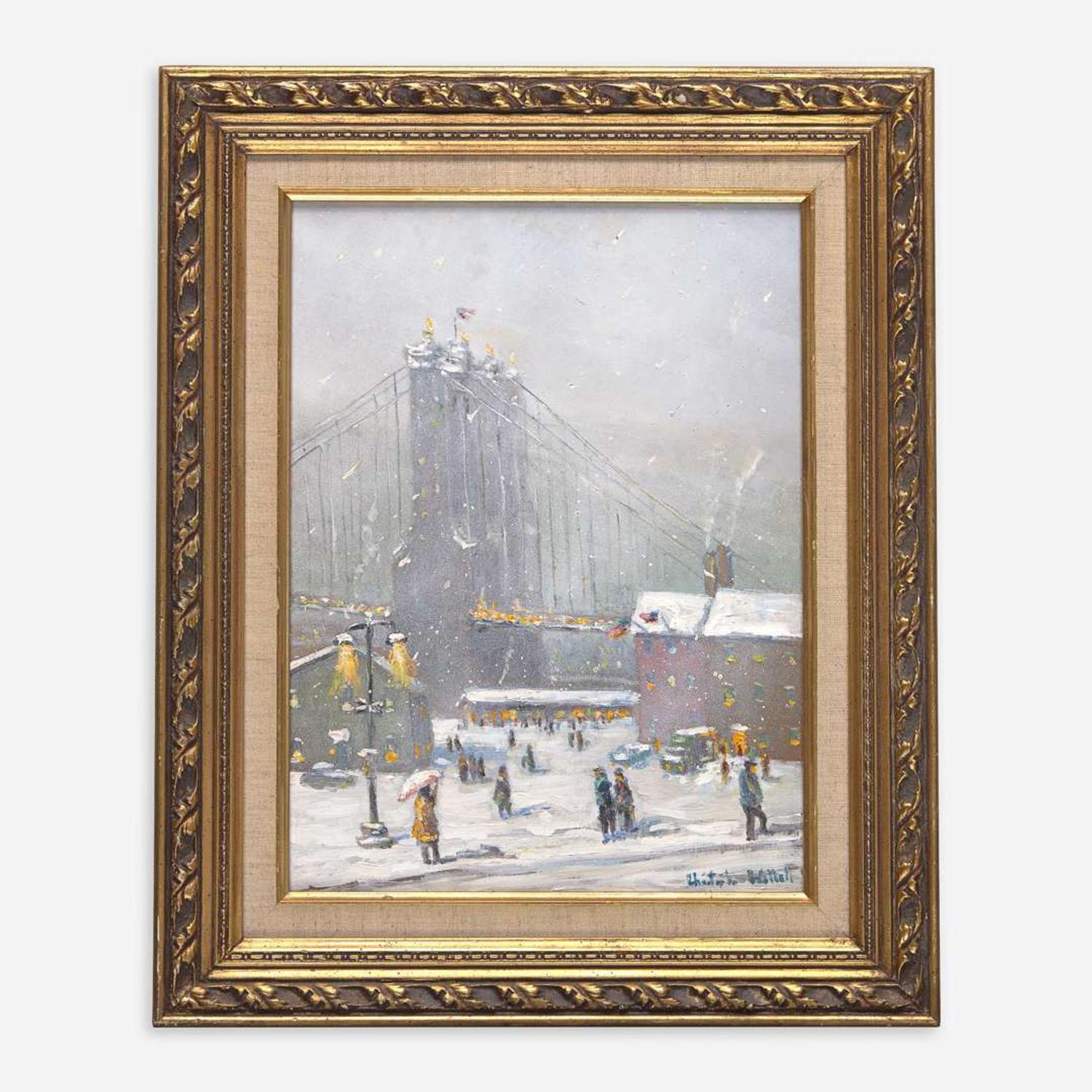 Christopher Willett (American, born 1959) View to Brooklyn Bridge